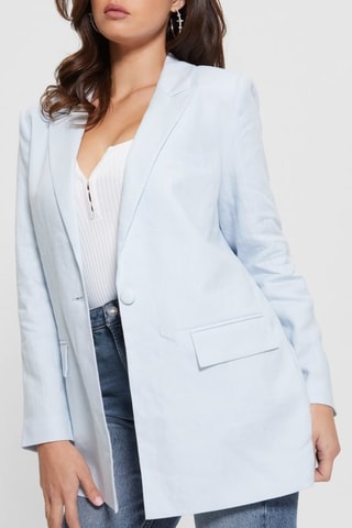 Veste en lin Brooke - Bleu clair