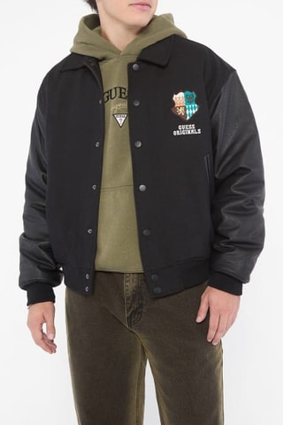 Veste en laine Go Crest - Noir