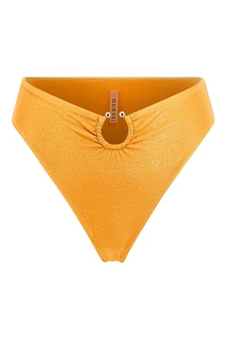 Slip bikini a vita alta - Dorato