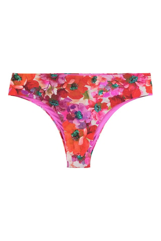 Bas de maillot taille haute - Rouge