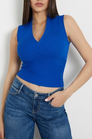 Crop top Delia - Indigo