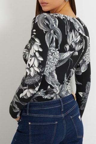 Top Dianna - Bleu nuit et blanc
