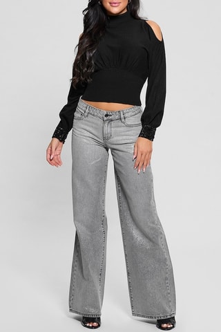 Crop top Pima - Noir