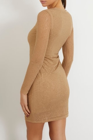 Robe fourreau Emilie - Beige foncé