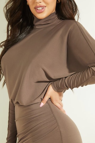 Robe fourreau - Marron