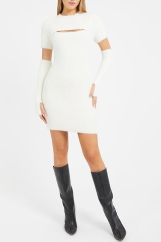 Robe fourreau Meteor - Blanc