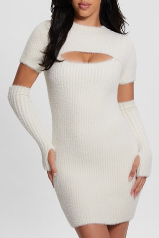 Robe fourreau Meteor - Blanc