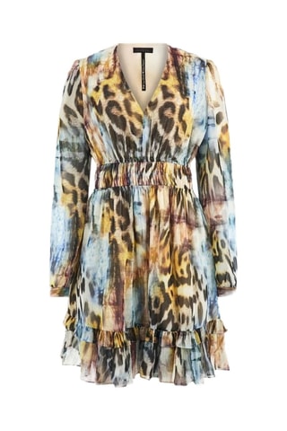 Robe patineuse Brigida - Bleu clair et noir