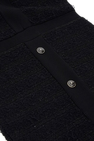 Robe fourreau en tweed Amelia - Noir - Guess By Marciano