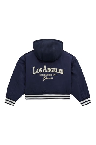 Bomber à capuche - Bleu marine - Guess