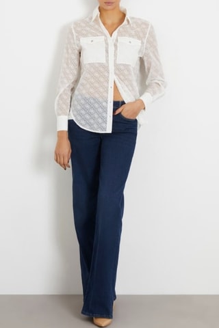Camicia Viola - Bianco