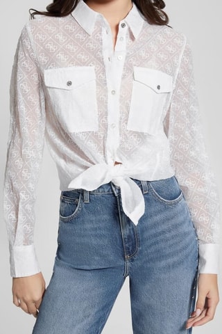 Camicia Viola - Bianco