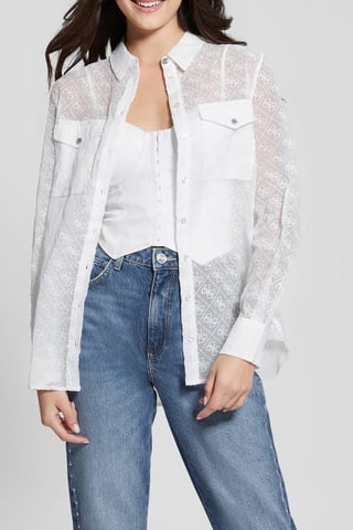 Camicia Viola - Bianco