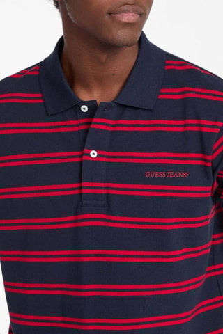 Polo - Bleu marine et rouge