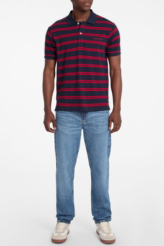 Polo - Bleu marine et rouge