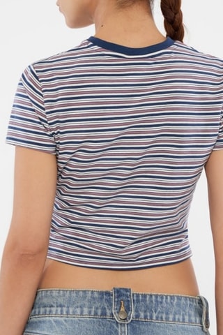 T-shirt Core - Bleu pétrole et blanc
