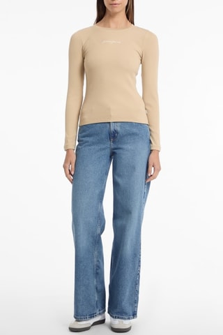 T-shirt slim - Beige - Guess