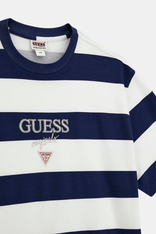 T-shirt - Bleu marine et blanc - Guess