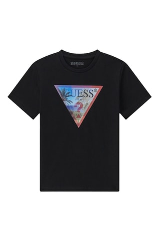 T-shirt en coton biologique - Noir - Guess