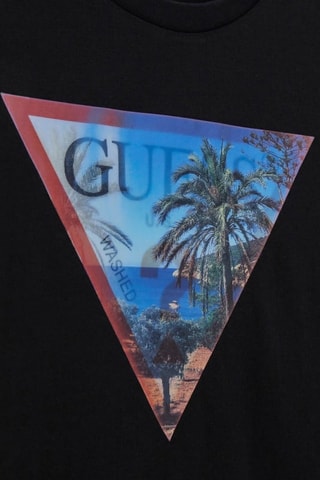 T-shirt en coton biologique - Noir - Guess