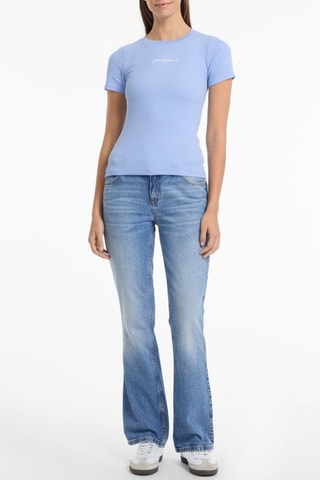 T-shirt slim - Azzurro
