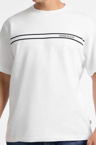 T-shirt Reg Chest - Blanc et anthracite