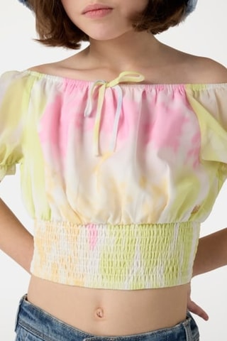 Blouse tie and dye - Jaune - Guess
