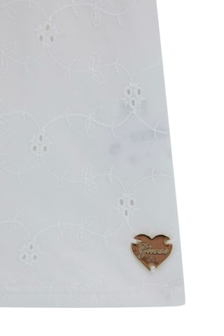 Blouse en broderie anglaise - Blanc - Guess