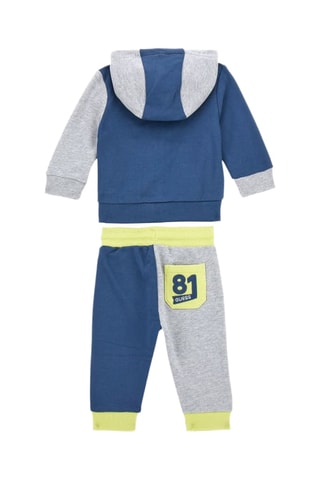 Sweat à capuche et pantalon - Bleu pétrole et gris - Guess