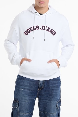 Sweat à capuche Collegiate - Blanc