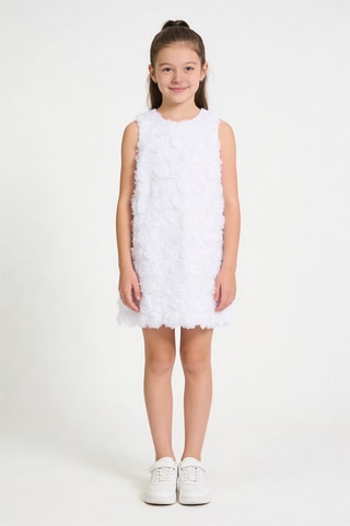 Robe droite sans manches - Blanc