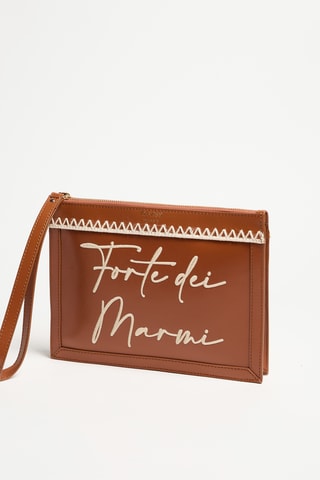 Pochette en cuir - Marron