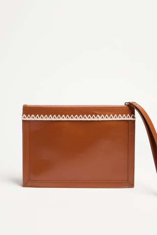 Pochette en cuir - Marron