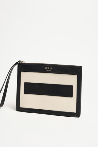 Pochette en cuir - Beige