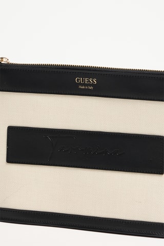 Pochette en cuir - Beige