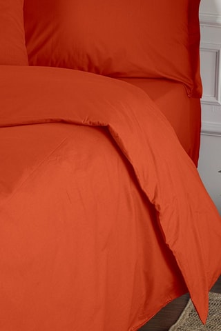 Copripiumino in cotone rinforzato 57 fili/cm² Tonne Orage - Arancione
