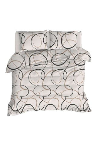 Parure copripiumino in cotone 120 g/cm² LineRondom - Crema