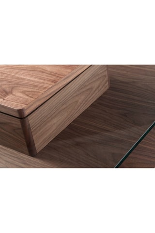 Table basse en verre - 100 x 35 x 100 cm