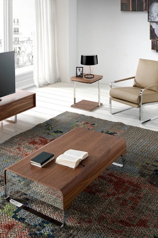 Fauteuil -  Beige - Effet cuir