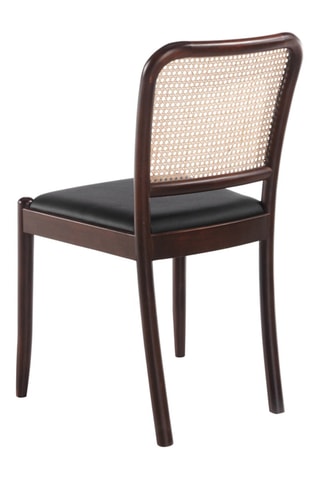 2 chaises bois et rotin - 126 x 197 x 25 cm