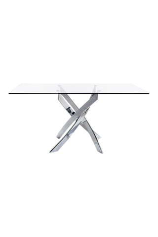 Table à manger en verre - 150 x 95 x 75 cm