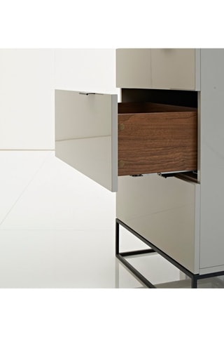 Chiffonnier 3 tiroirs - 80 x 80 x 45 cm