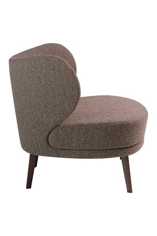 Fauteuil - Marron - En tissu