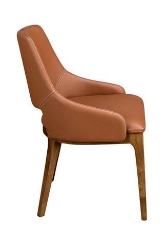 Chaise en simili cuir - 54 x 61 x 83 cm