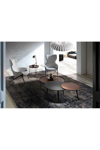 Fauteuil - Gris clair - Effet cuir