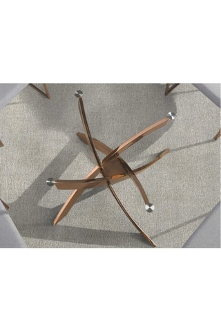 Table à manger en verre - 140 x 75 x 140 cm