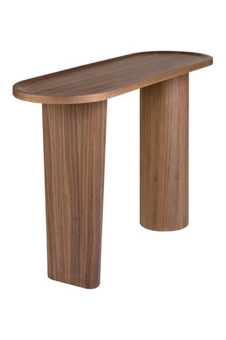 Console en bois plaqué noyer - 120 x 76 x 40 cm