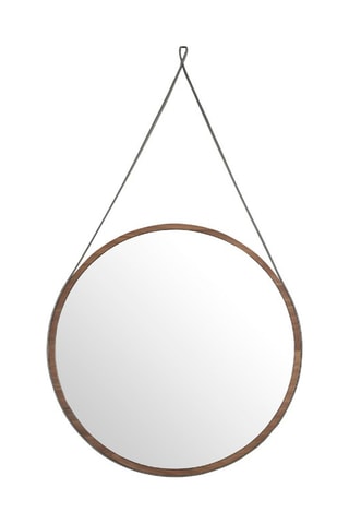 Miroir circulaire - 75 x 75 x 3 cm - Naturel