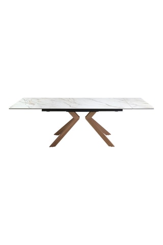 Table à manger extensible en marbre de porcelaine