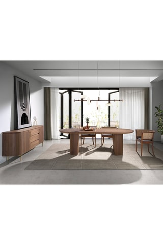 Table à manger en noyer - 240 x 75 x 105 cm